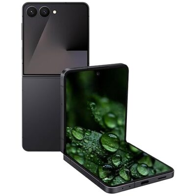 Samsung Galaxy Z Flip7 5G Smartphone with Galaxy AI (JetBlack, 12GB RAM, 256GB Storage), Ultra Sleek Design with 50MP High-Resolution Camera, Exynos 2500, Google Gemini